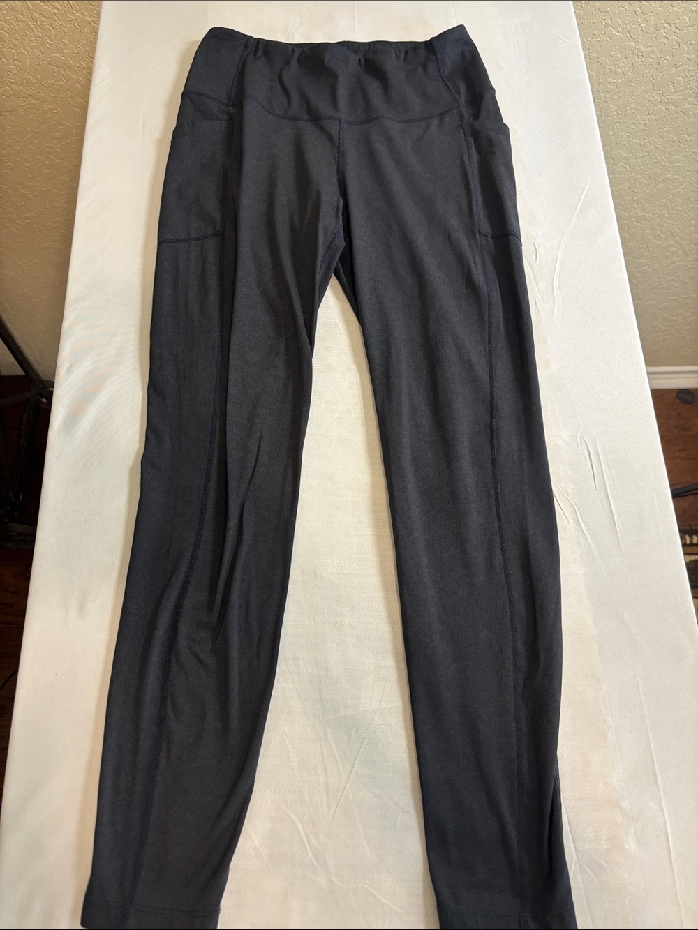 Mondetta Black Performance Leggings with Gold Logo